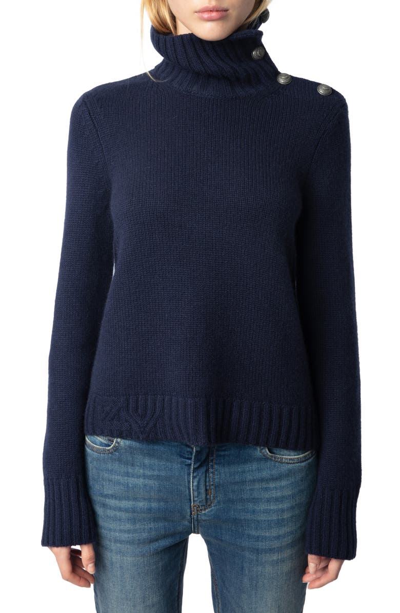 Zadig & Voltaire Nalma Cashmere Sweater, Main, color, 
