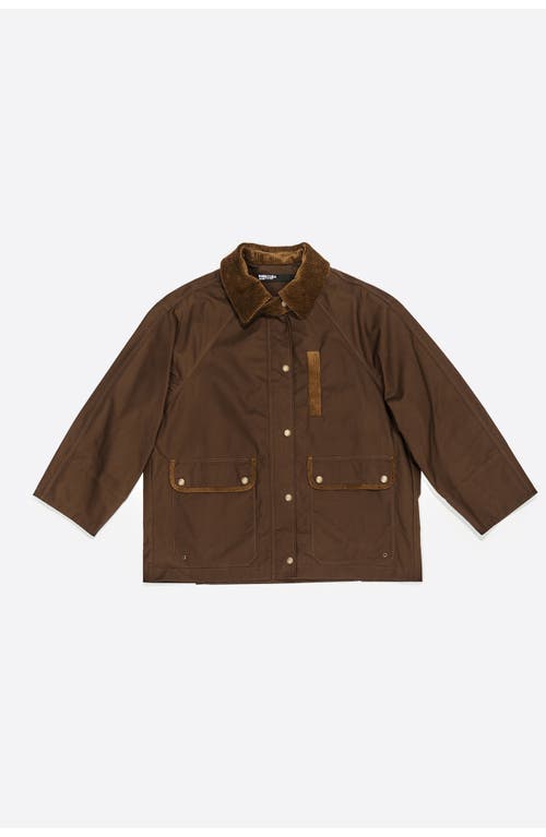 Bimba Y Lola Short Trench With Contrast Corduroy In Multi