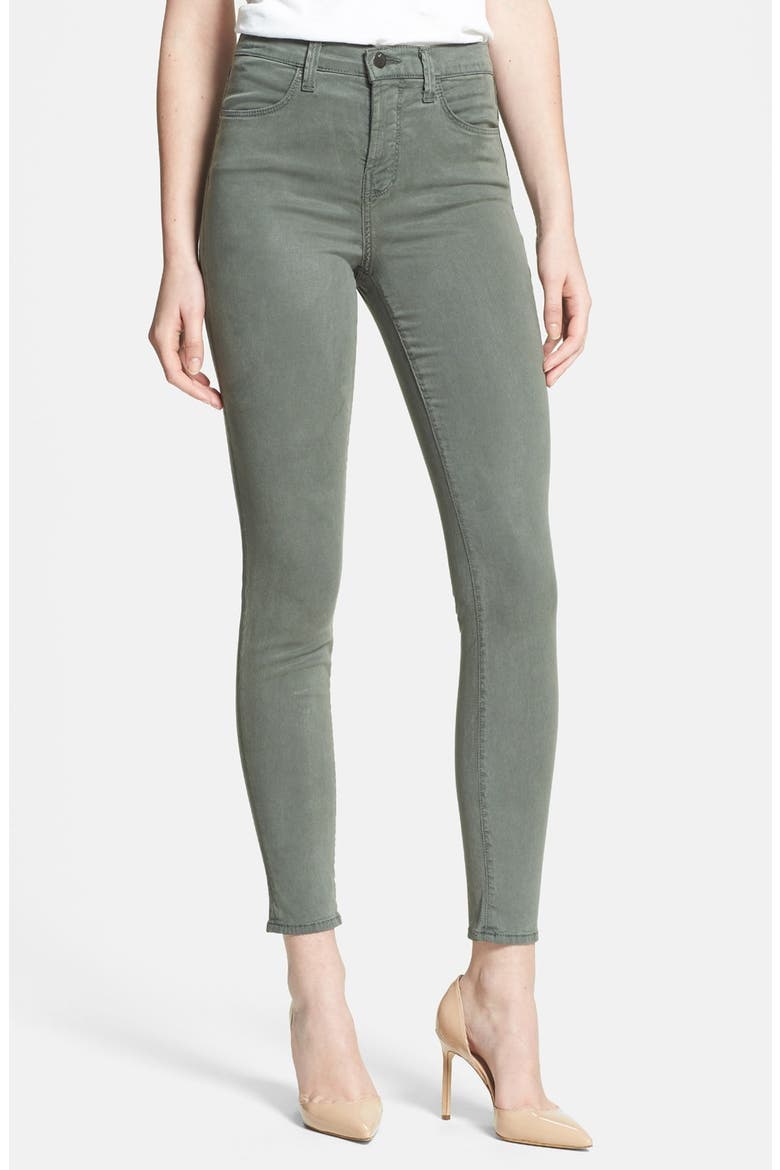 'Maria 2311' High Rise Skinny Jeans, Main, color, SPRUCESTONE