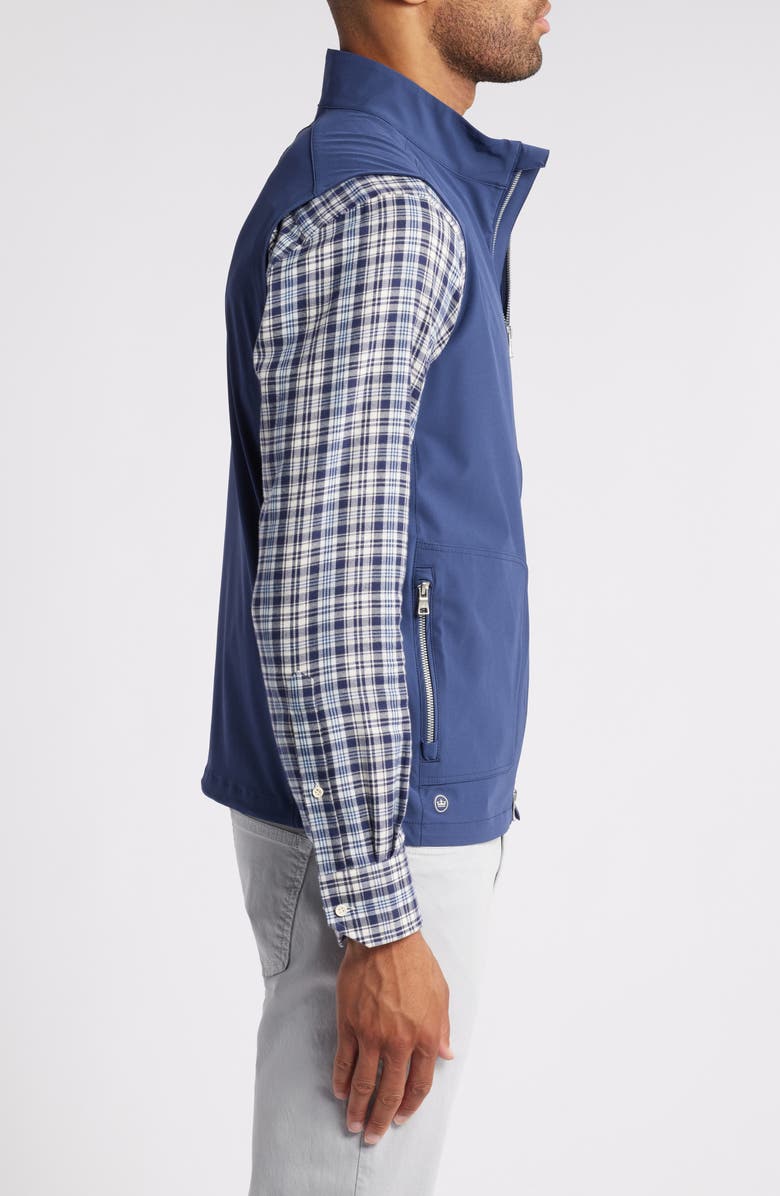 Peter Millar Crown Crafted Water Resistant Contour Vest, Alternate, color, Navy