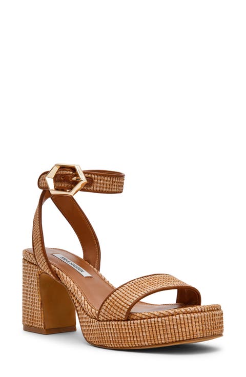 Elida Ankle Strap Platform Sandal (Women)