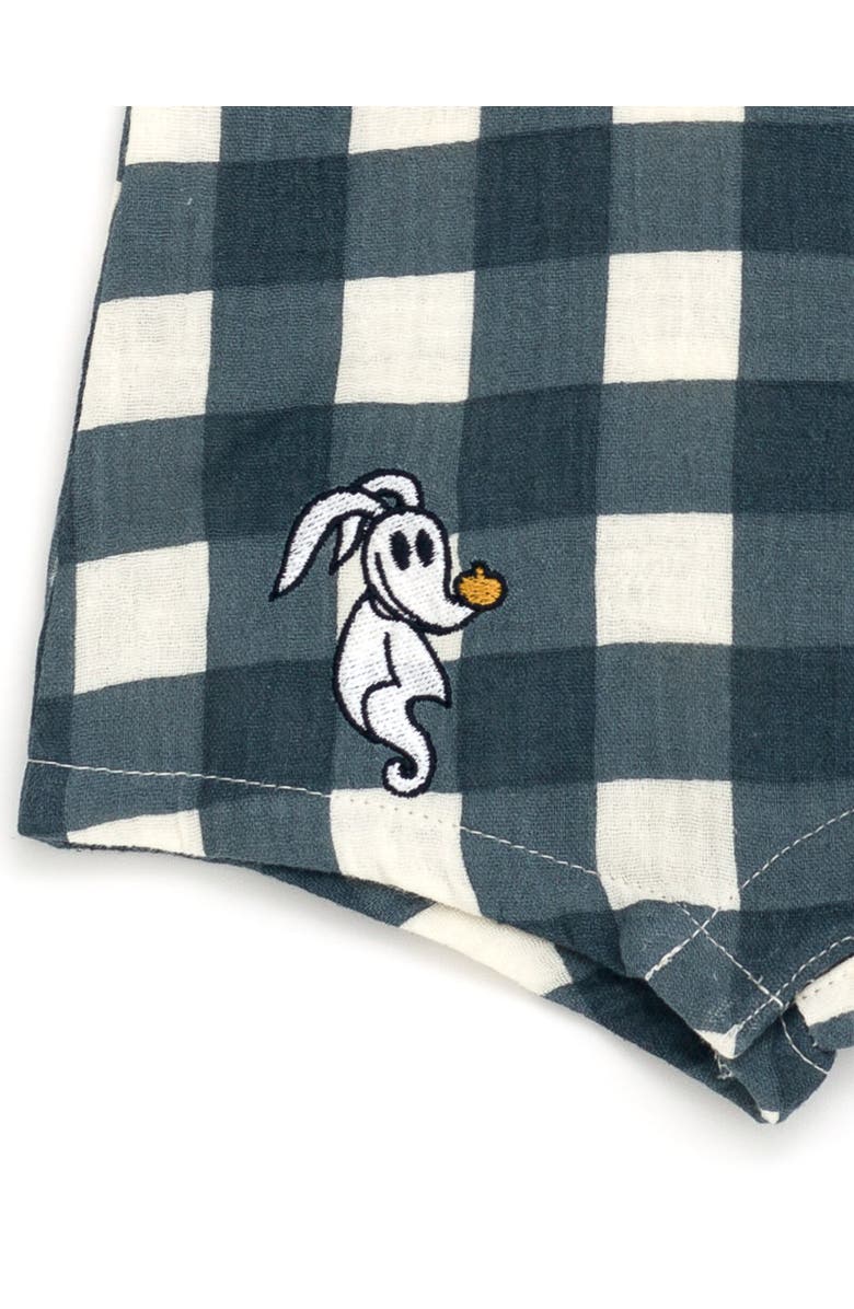 Disney Sleeveless Gauze Romper, Alternate, color, Black, Jack Skellington