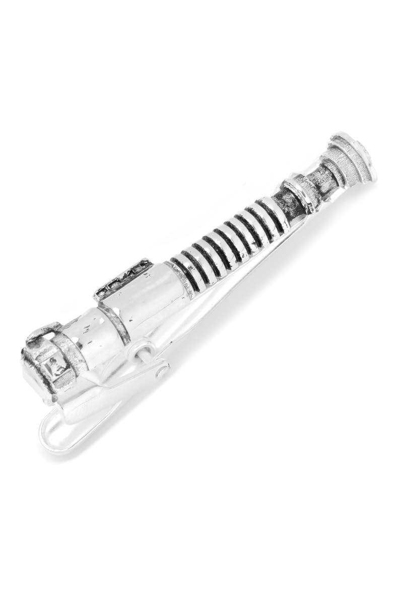 Luke Skywalker Lightsaber Tie Clip, Alternate, color, SILVER