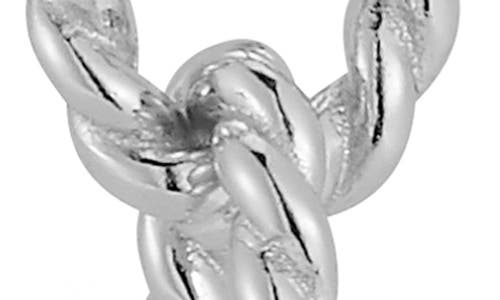 Chloe & Madison Chloe And Madison Twisted Drop Earrings In Silver