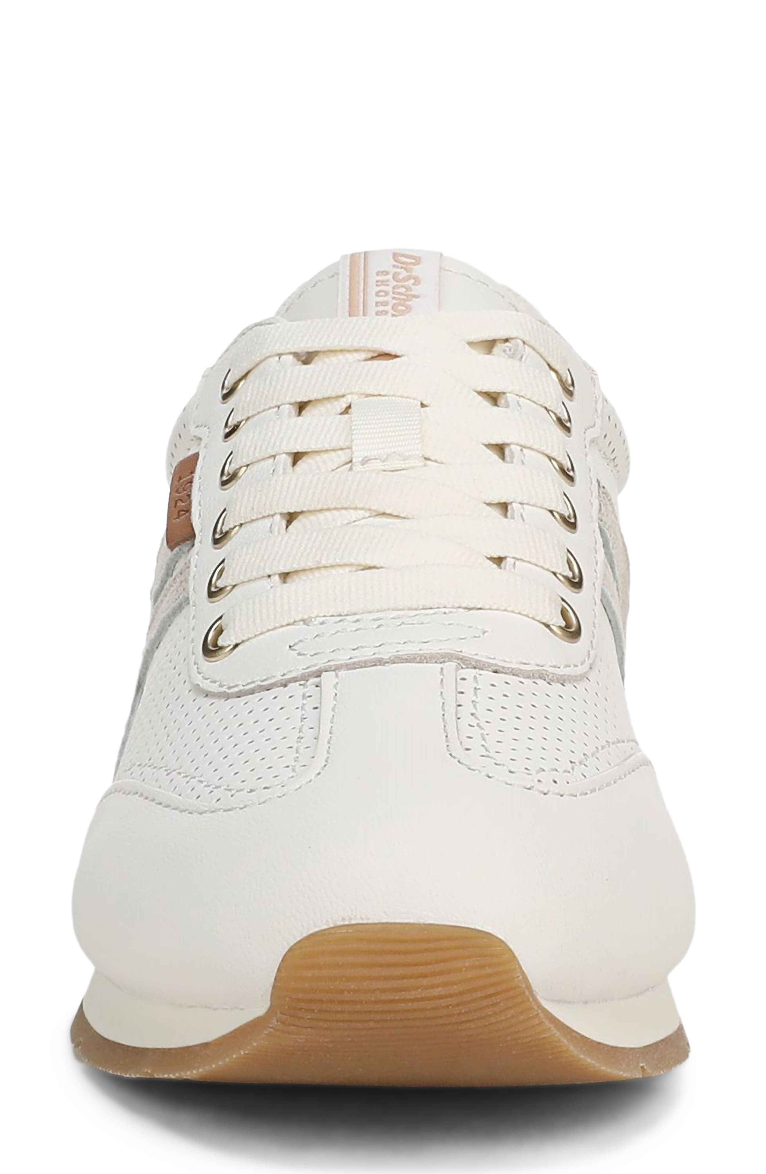 Dr. Scholl's Comeback Perforated Sneaker, Alternate, color, Off-White/ Champagne