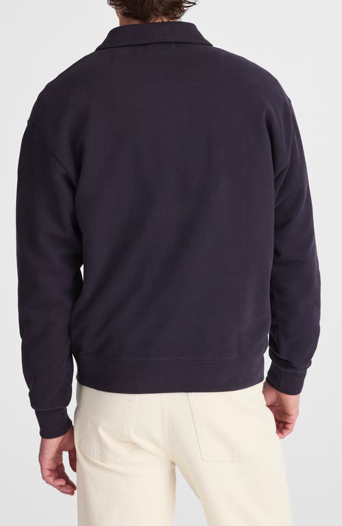 Madewell The Mccarren Midweight Quarter Zip Sweatshirt In Animal Print