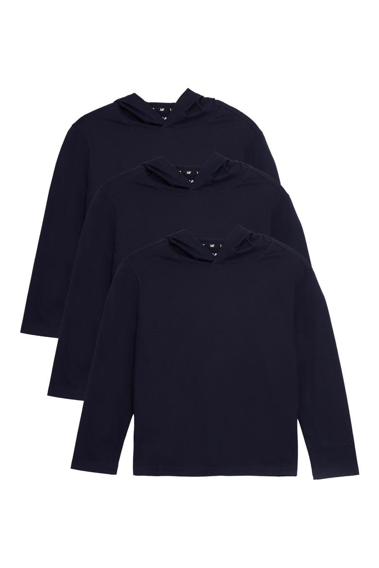 Kids' 3-Pack Hooded Long Sleeve Cotton T-Shirts video