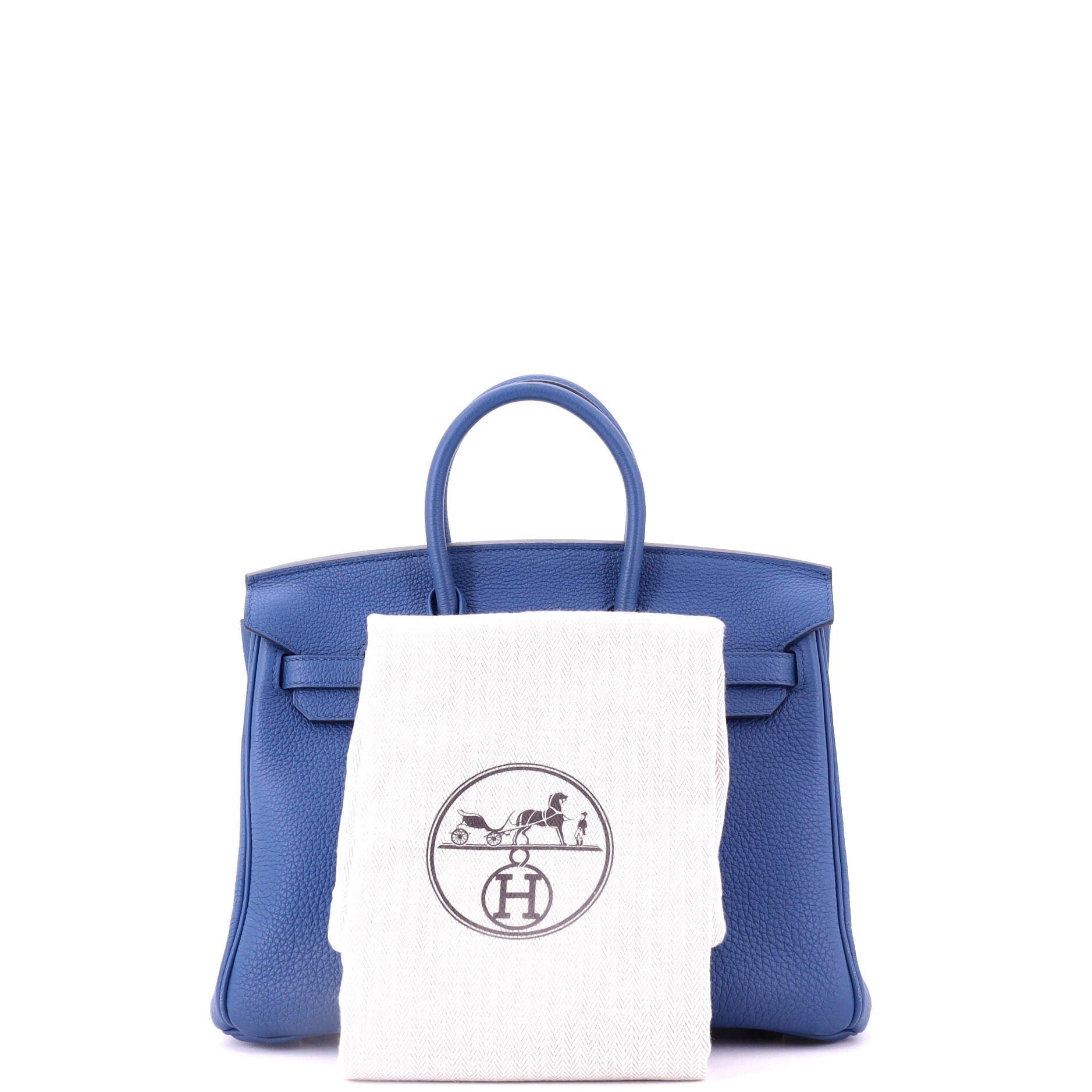 Pre-Owned Hermes Birkin Handbag Blue Togo with Gold Hardware 25, Alternate, color, 