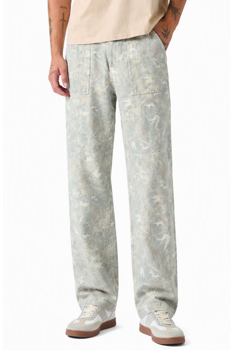 Camo Canvas Utility Carpenter Pants, Main, color, FMEM-BROWN