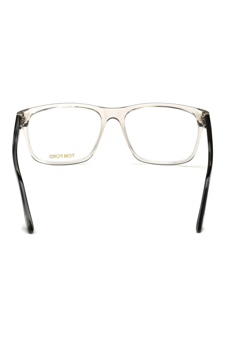 56mm Blue Block Optical Glasses, Alternate, color, GREY/ STRIPED BLUE