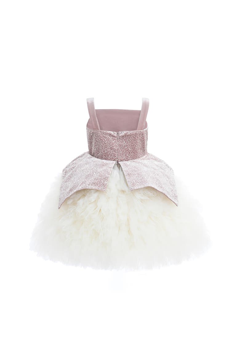 Glitter & Tulle Celebration Dress, Alternate, color, Pink