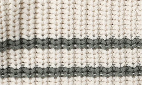 Quincy Mae Rex Stripe Sweater In Brown