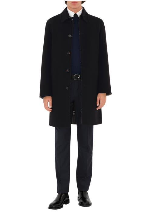 Mid-length Wool Car Coat