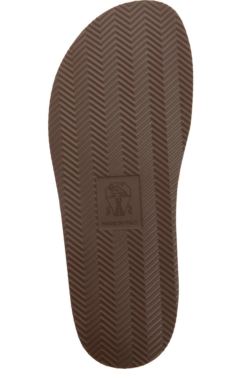 Brunello Cucinelli Cross Strap Slide Sandal, Alternate, color, Cay70 Tan Brown