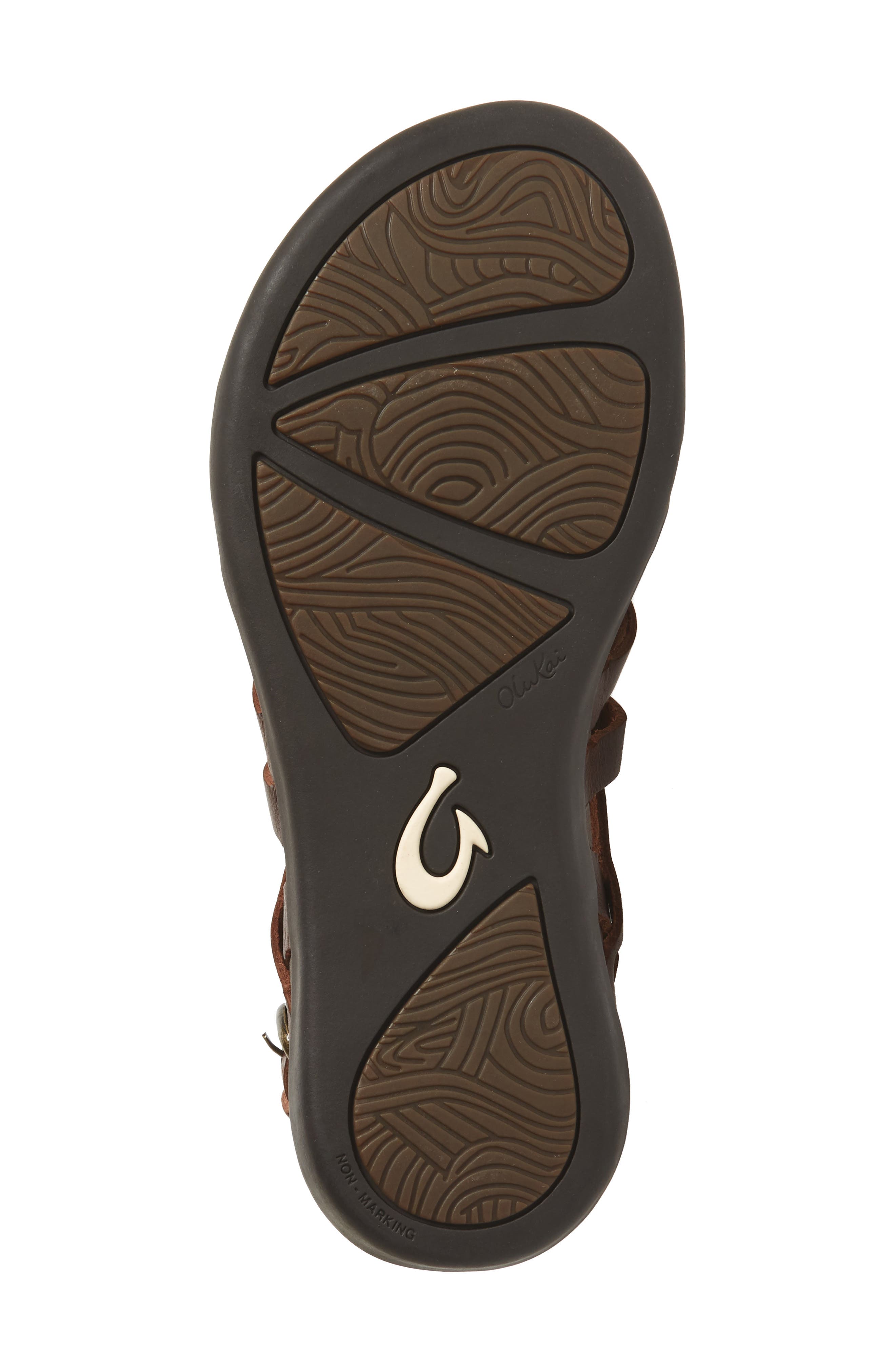 'Awe'Awe Sandal, Alternate, color, SAHARA/ BUBBLY LEATHER