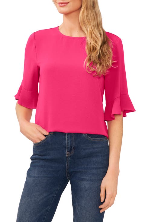Ruffle Cuff Blouse