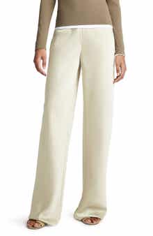 Satin Bias Cut Pants