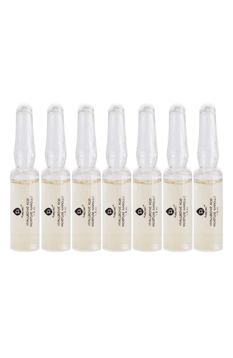 PURSONIC 100% Hyaluronic Acid & Natural Moisturizing Serum Ampoule Set, Main, color, Blue