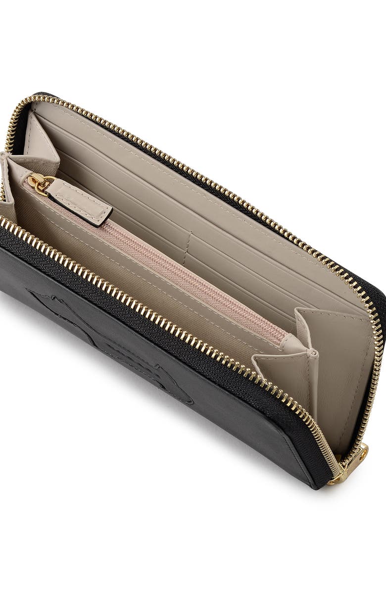 Radley Hadley Lane Large Zip Wallet, Alternate, color, Black