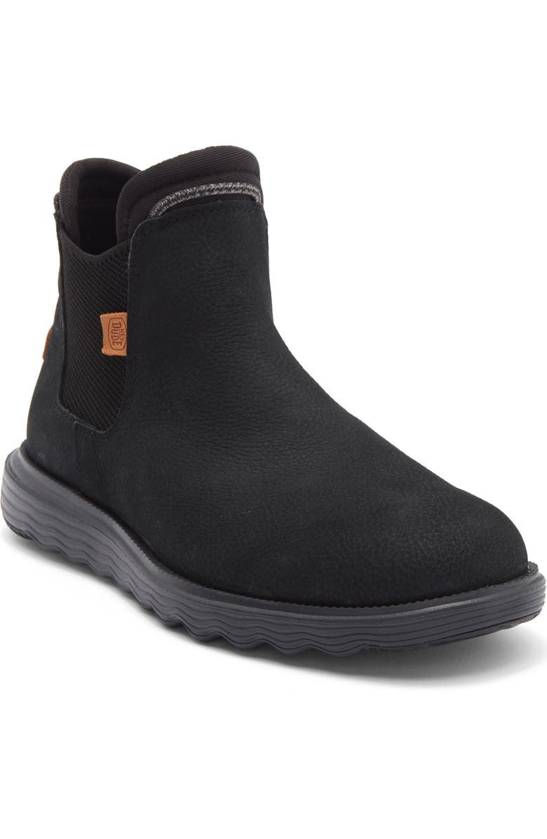 Hey Dude Branson Chelsea Boot, Main, color, Black