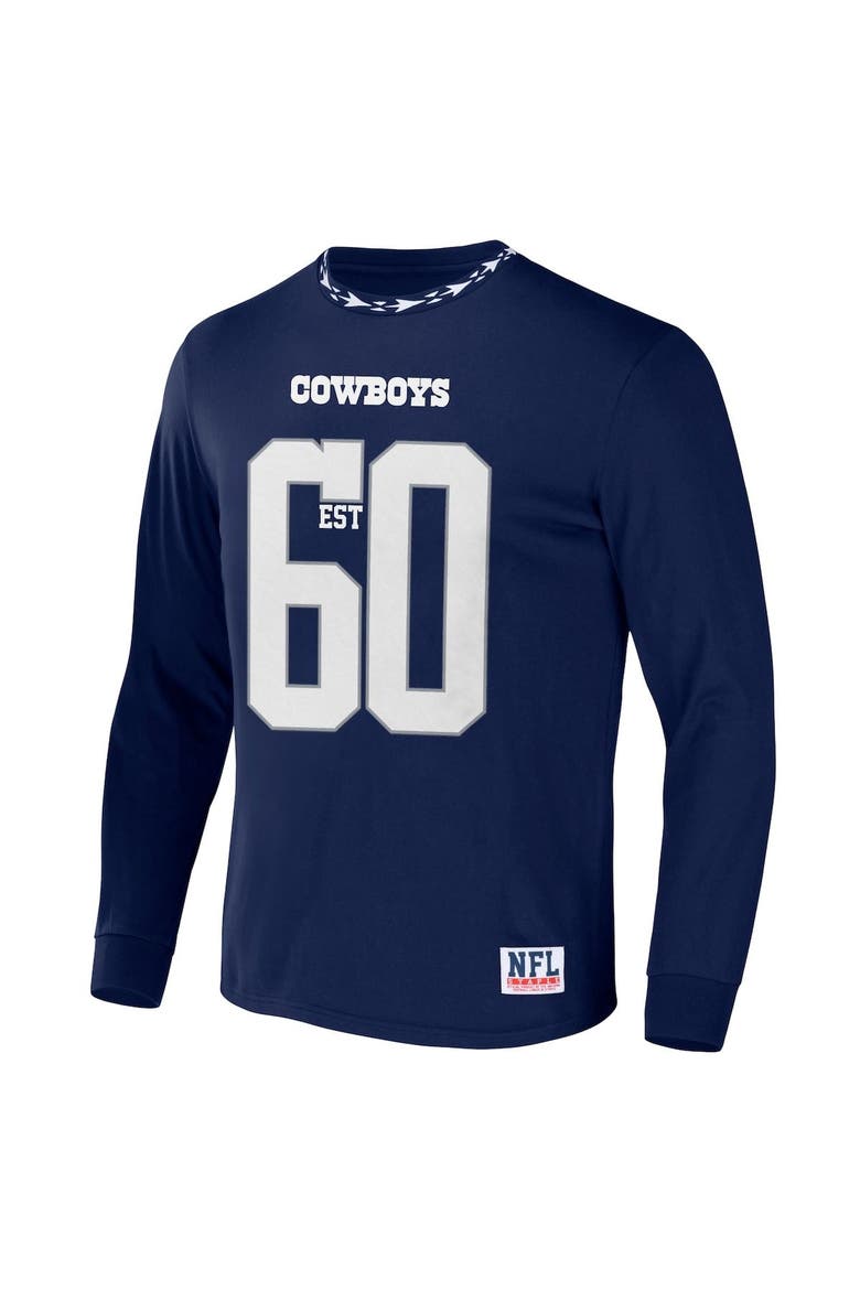 Men's NFL x Staple Navy Dallas Cowboys Core Team Long Sleeve T-Shirt, Alternate, color, Navy