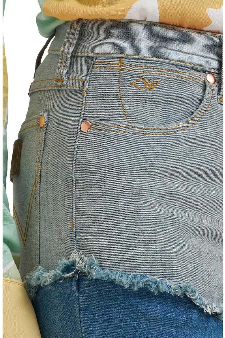 Western High Waist Wide Leg Jeans, Alternate, color, CLASSIC BLUE