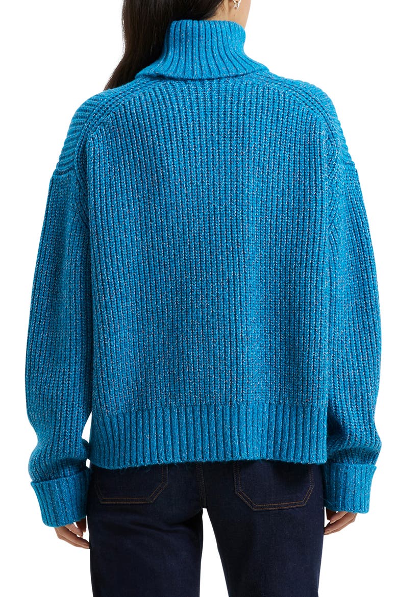 Jayla Turtleneck Sweater, Alternate, color, BLUE JEWEL