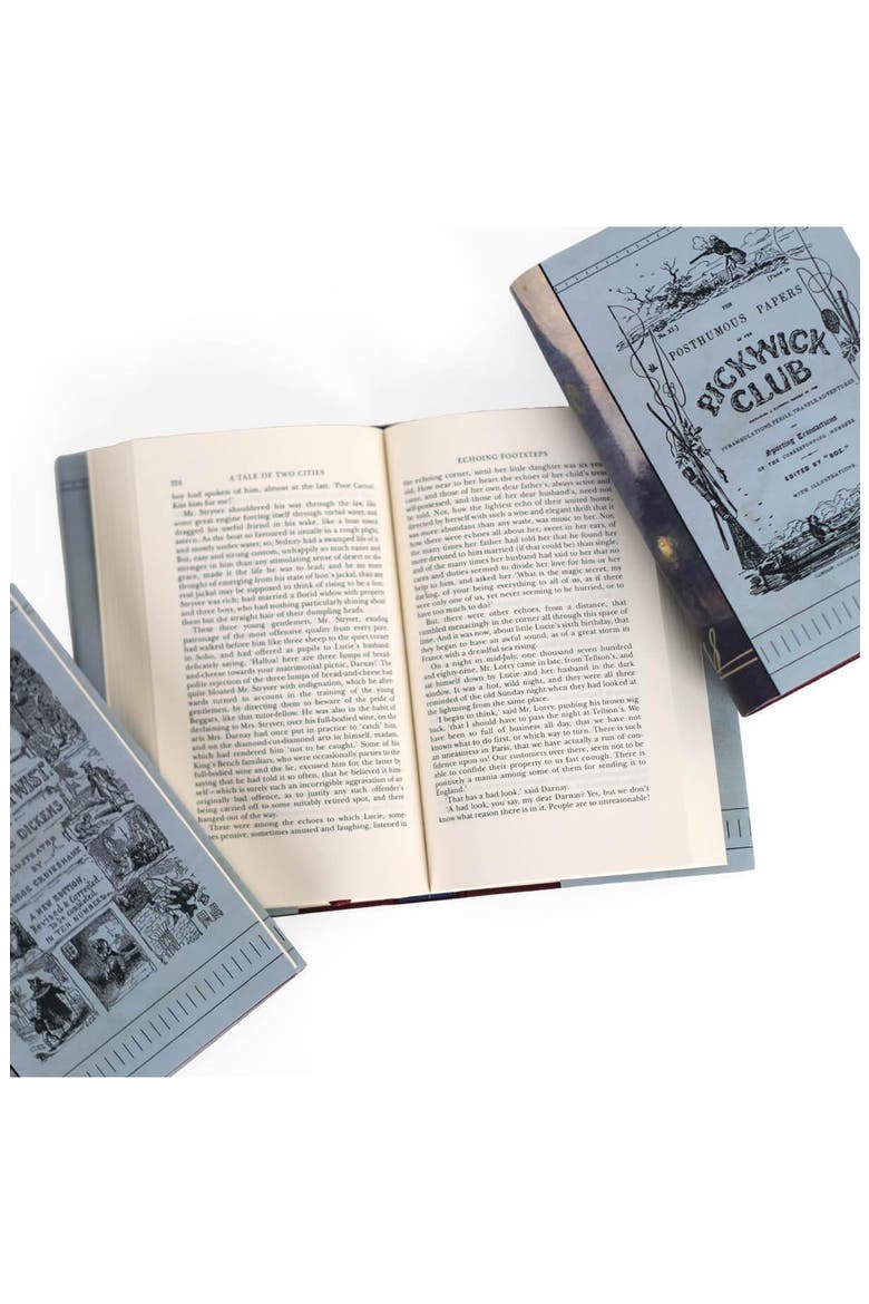Charles Dickens Book Set, Alternate, color, Cool Neutral