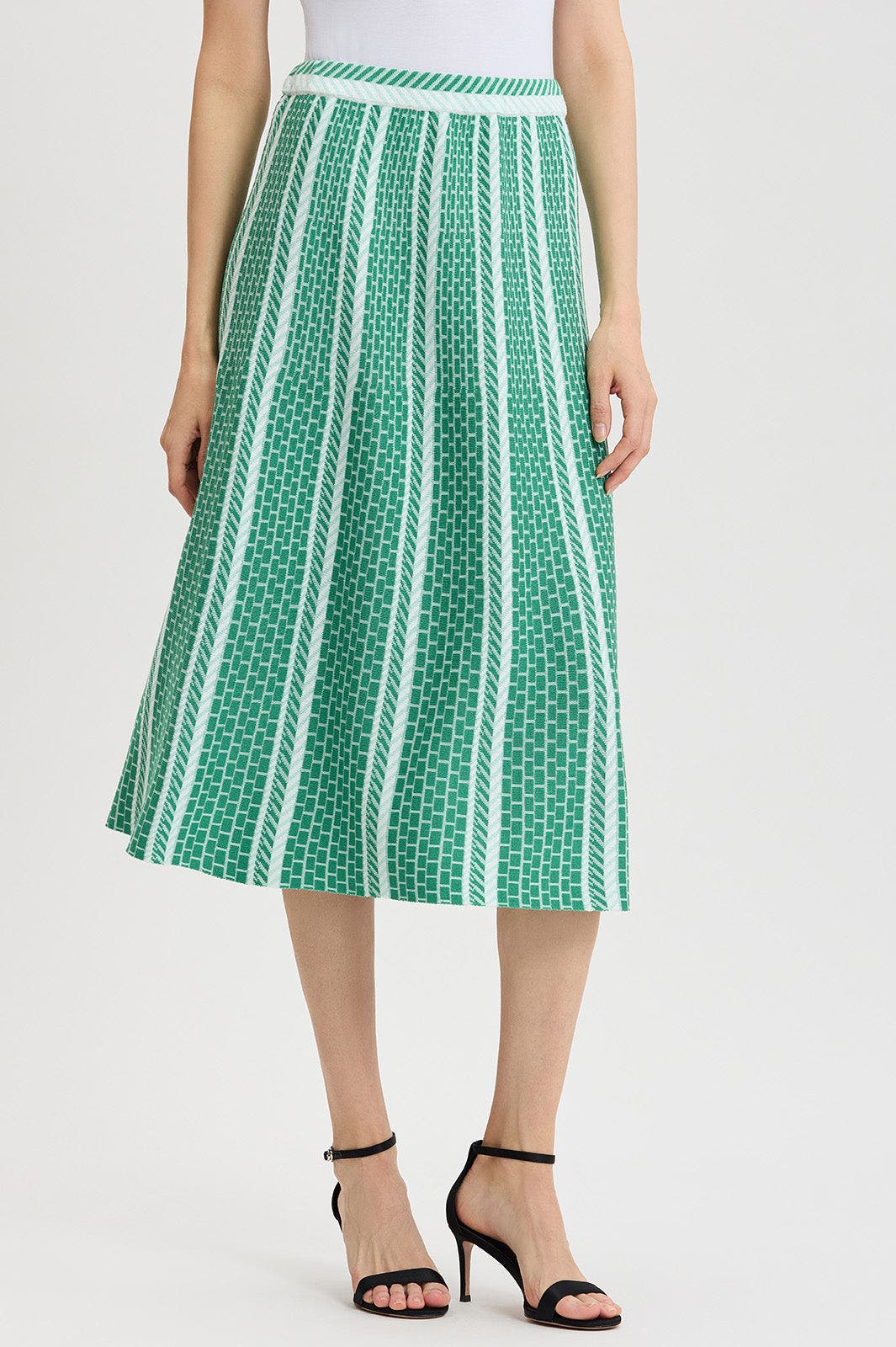Ming Wang Roadmap Pattern Soft Knit Midi Skirt (Women) | Nordstrom