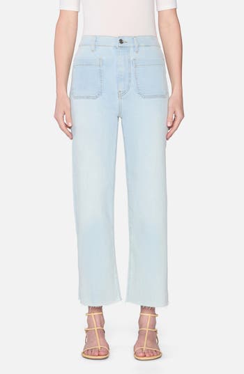 Frame The Anchor Pants In Float Raw Fray