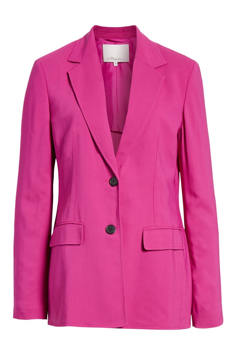 Tailored Blazer, Alternate, color, FUCHSIA