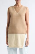 Maison Margiela Fuse Trompe L'Oeil Virgin Wool Sweater Vest