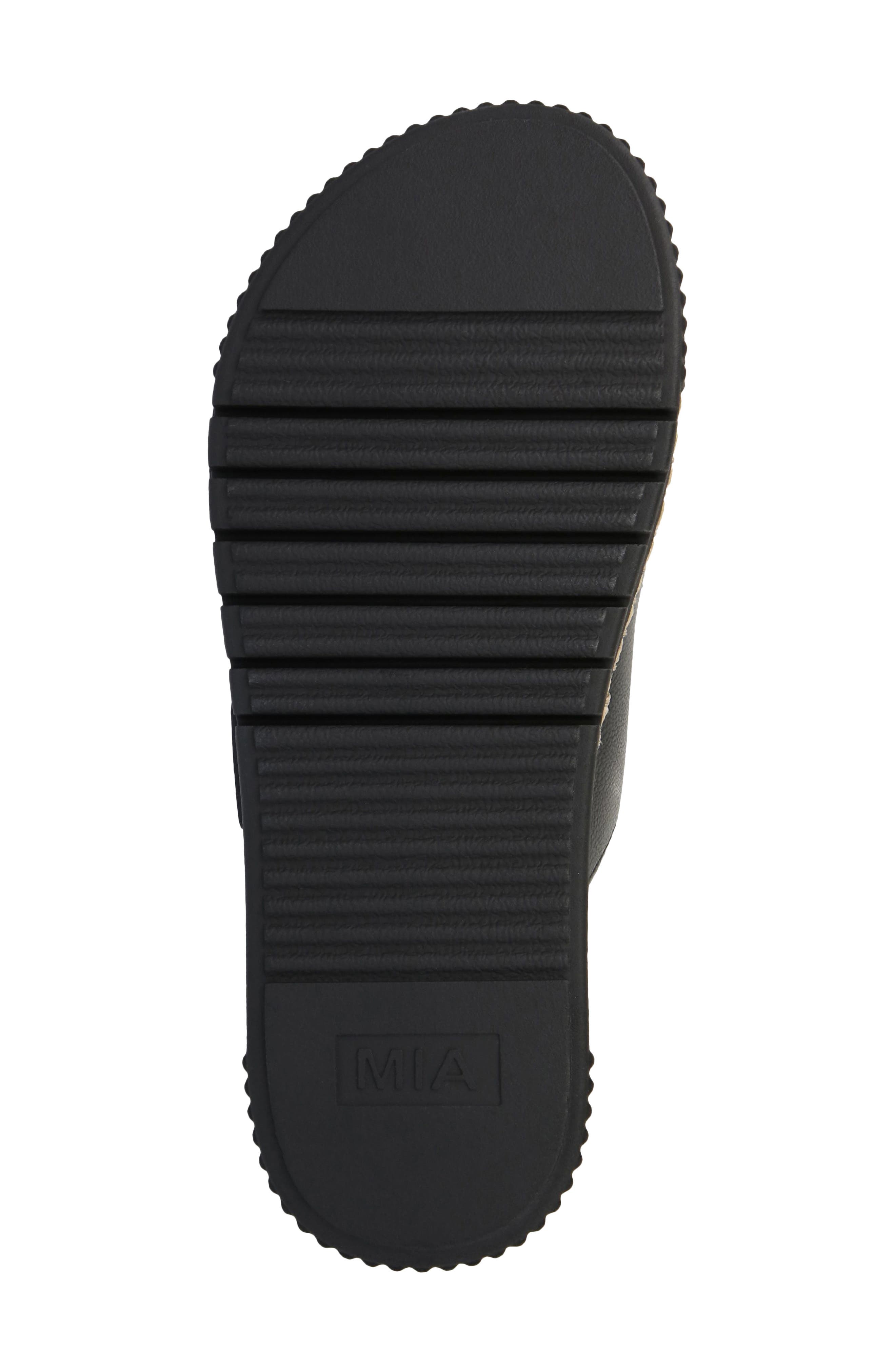 MIA Jacinta Buckle Strap Platform Sandal, Alternate, color, Black