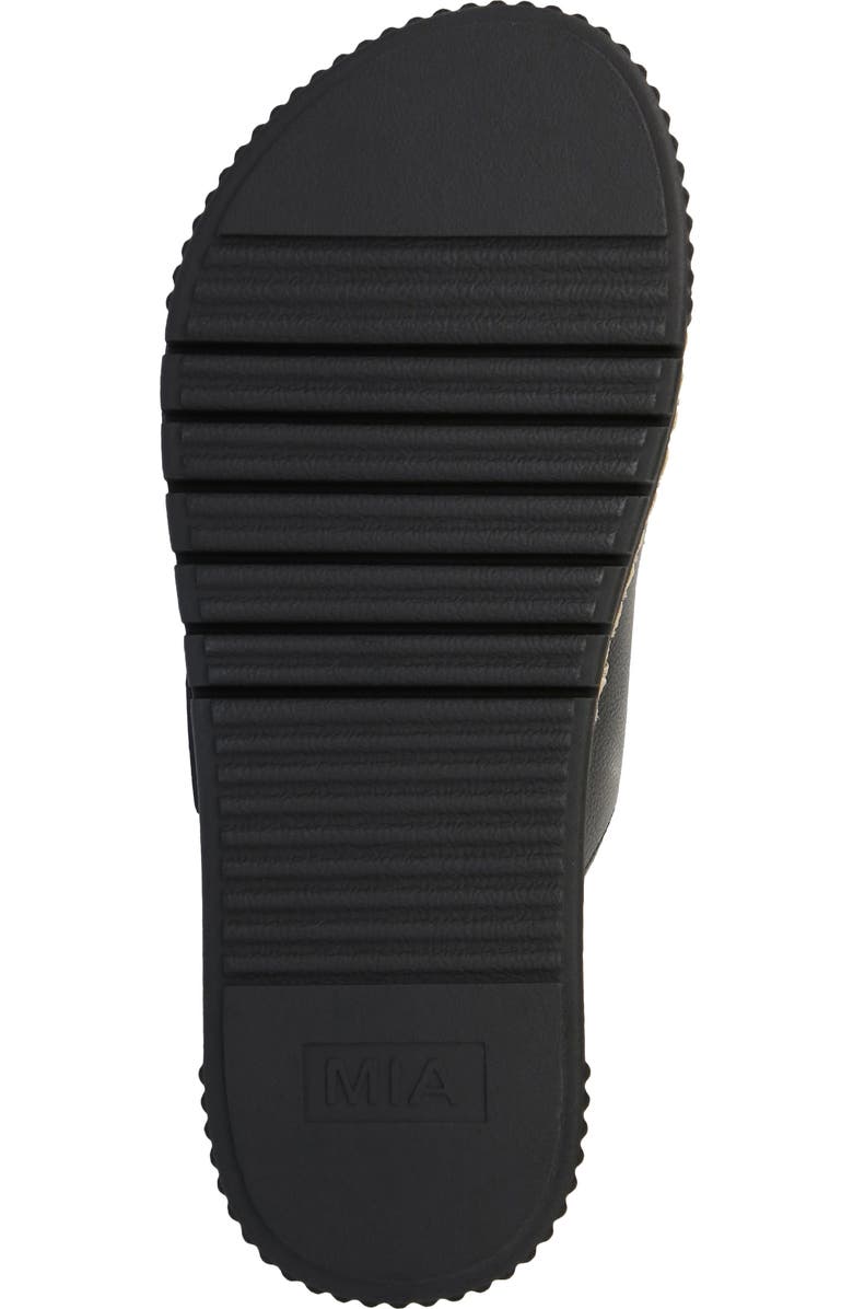 MIA Jacinta Buckle Strap Platform Sandal, Alternate, color, Black