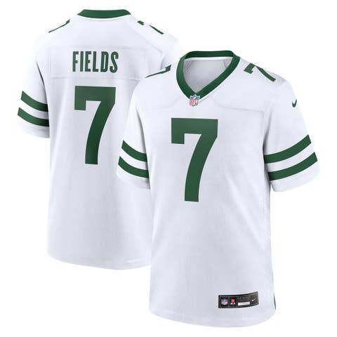 Men's Nike Justin Fields Legacy White New York Jets Game Jersey