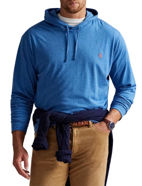 Big 
Tall Jersey Hooded Long-Sleeve T-Shirt