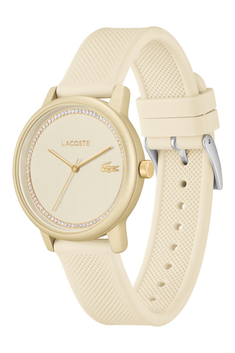 12.12 Go Silicone Strap Watch, 36mm, Alternate, color, WHITE M-O-P