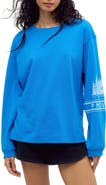 Free People Logo Hustle Layer Long Sleeve Graphic Tee