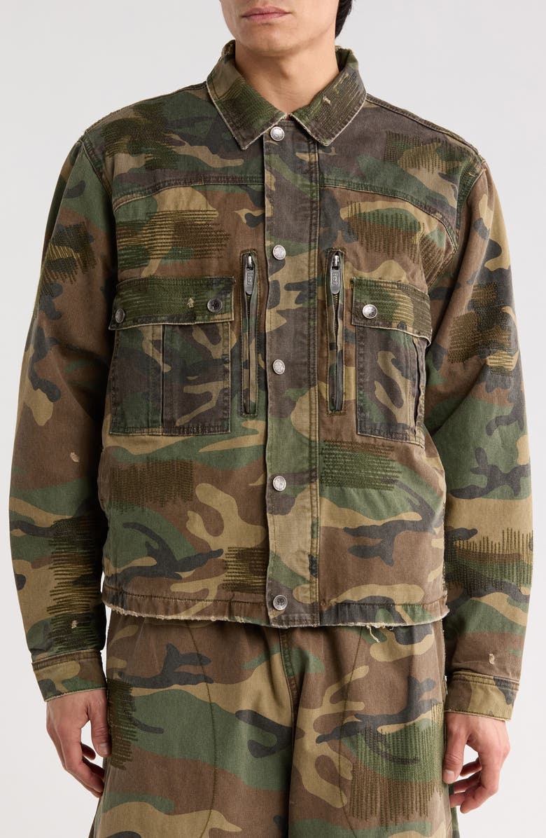 DIET STARTS MONDAY Hopkins Camo Utility Jacket, Alternate, color, Camo Multi