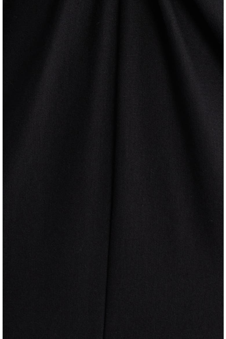 Twist Front Knit Midi Dress, Alternate, color, BLACK