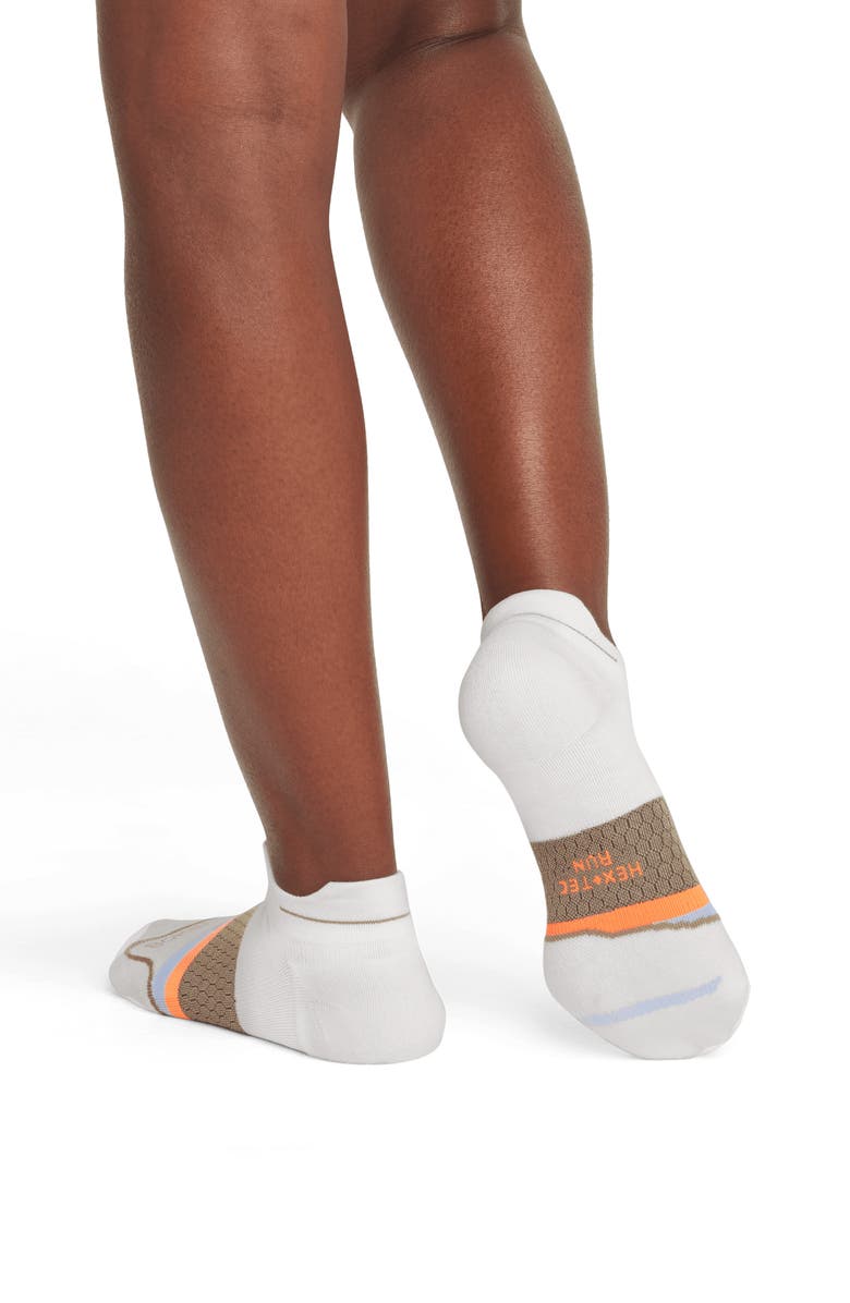 Bombas Stripe Running Ankle Socks, Alternate, color, 