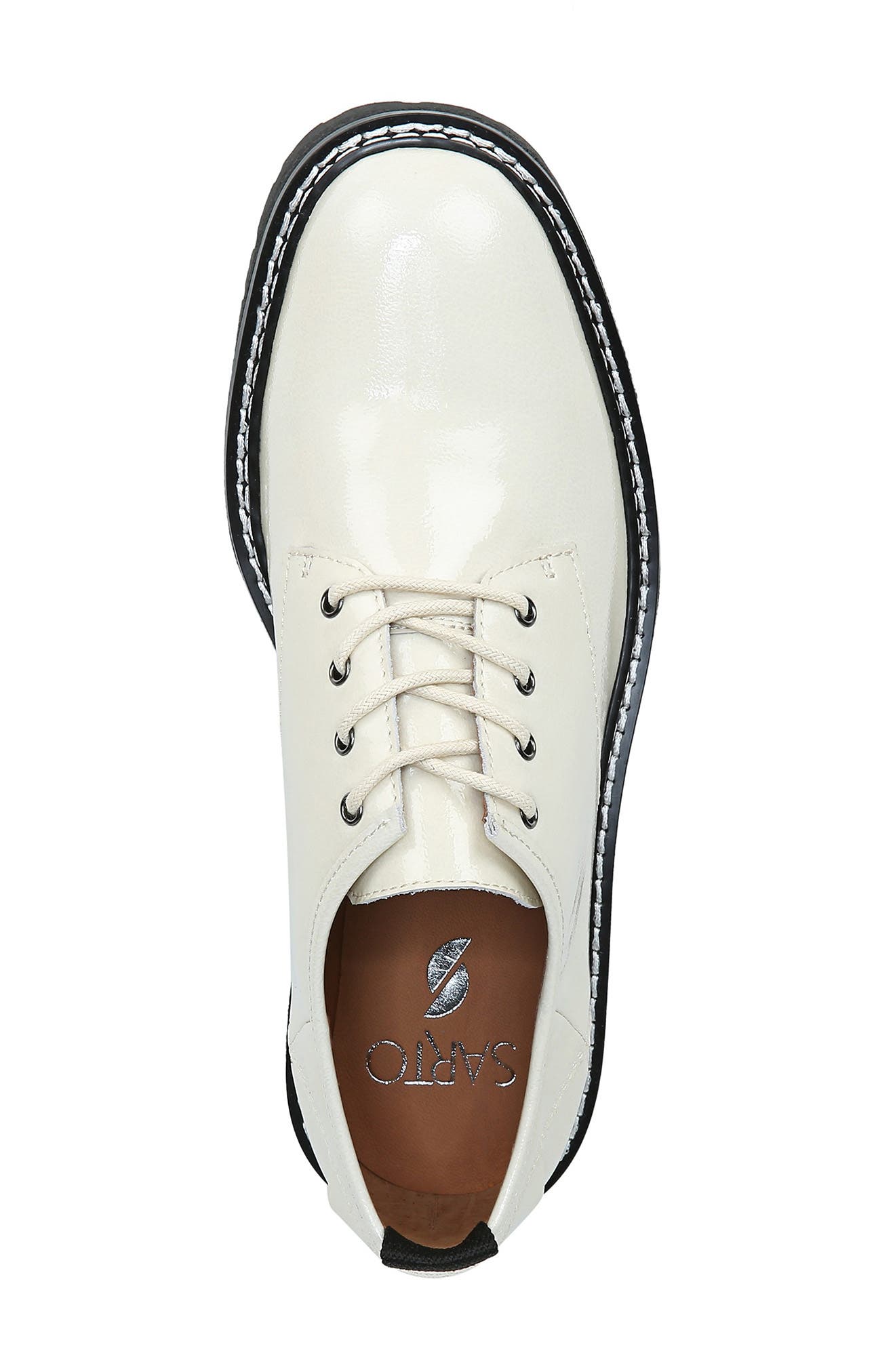 Florita Platform Derby, Alternate, color, BIANCO PATENT LEATHER