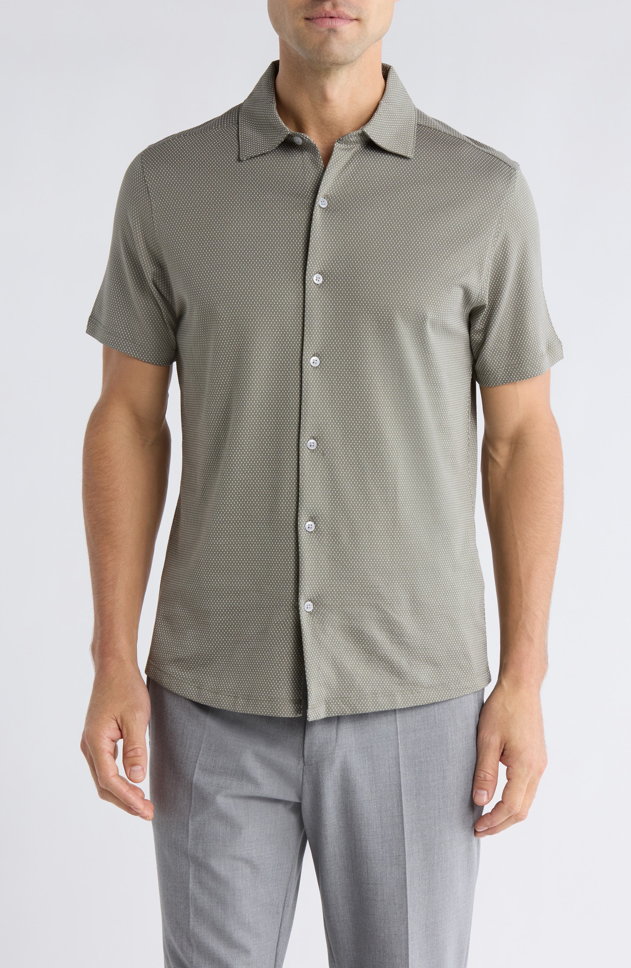 Robert Barakett Orlando Short Sleeve Button-Up Shirt