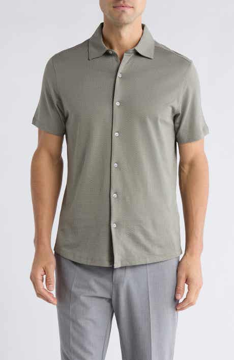 Robert Barakett Orlando Short Sleeve Button-Up Shirt