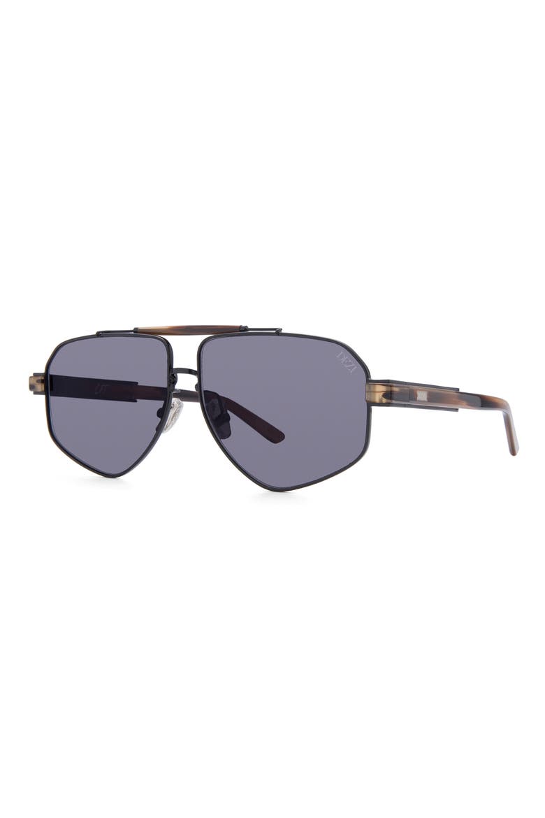 6FT 62mm Oversize Aviator Sunglasses, Alternate, color, ESPRESSO BEAN / SMOKE