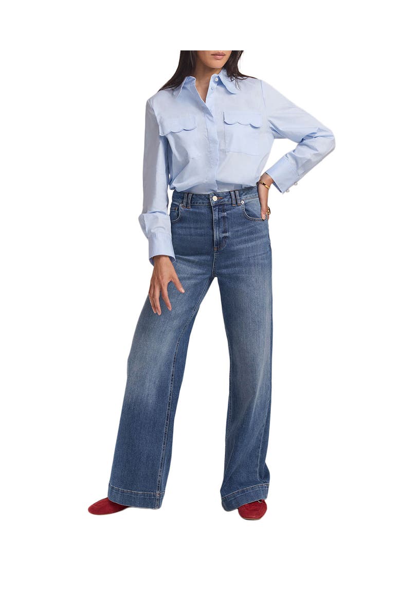 Ultimate Wide Leg Jeans, Main, color, Blue