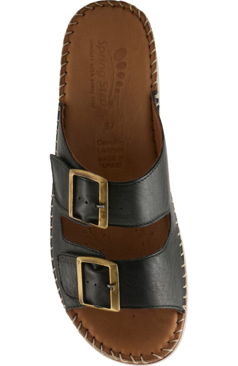 Spring Step Minisia Wedge Sandal, Alternate, color, Black