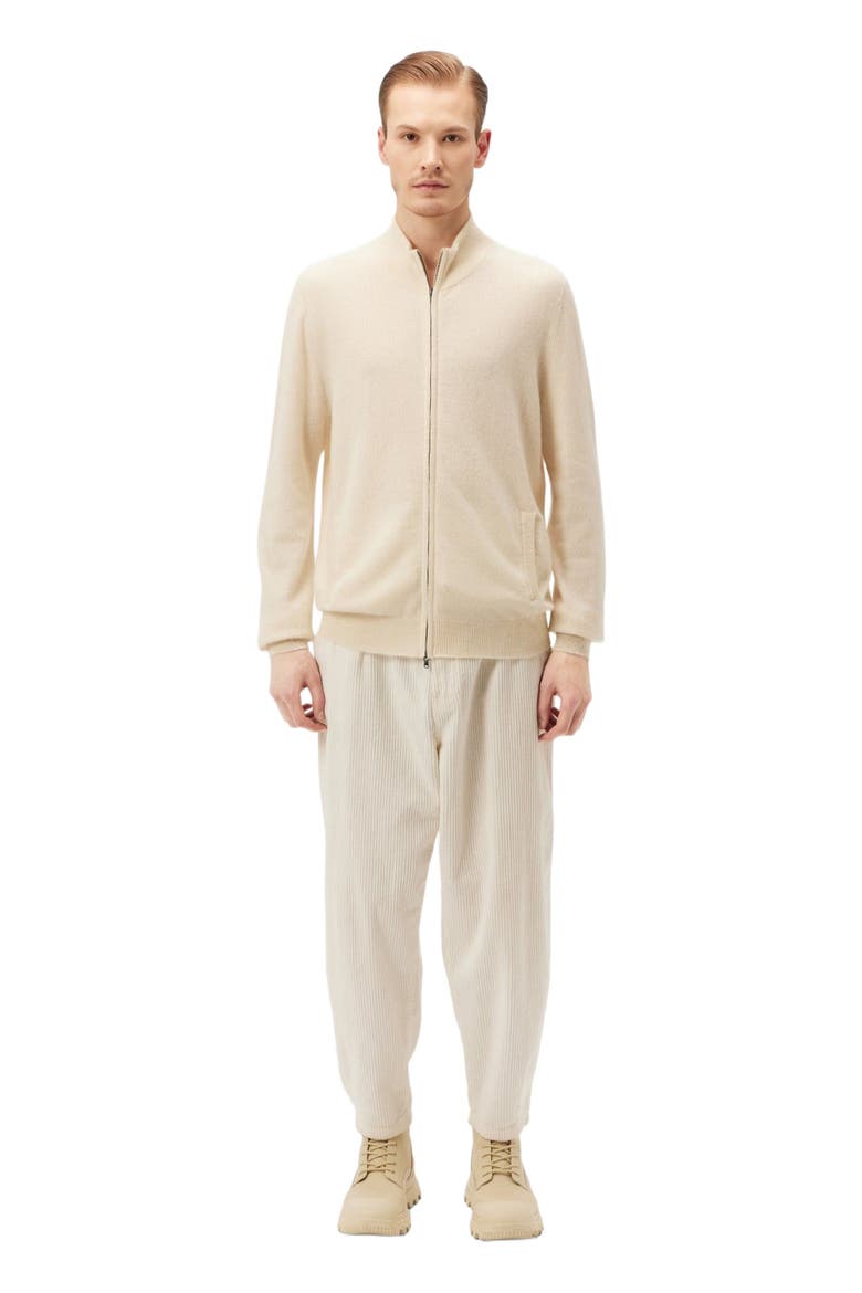 Essential Full-Zip Cashmere Cardigan, Main, color, off white