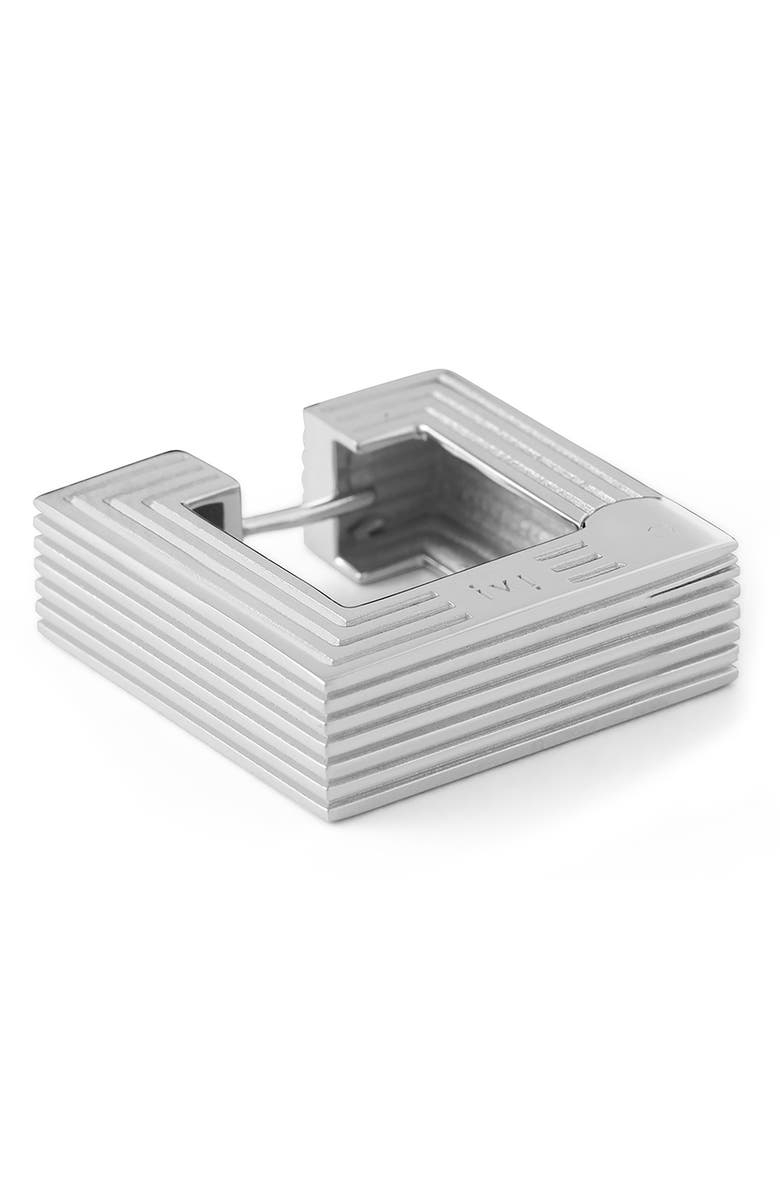 IVI Los Angeles Medium Aurelia Hoop Earrings, Alternate, color, Silver