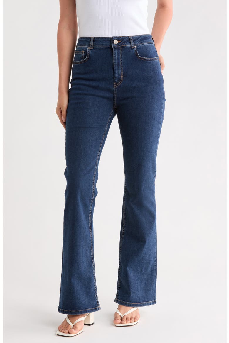 Cora High Waist Flare Leg Jeans, Main, color, BLU-INDIGO